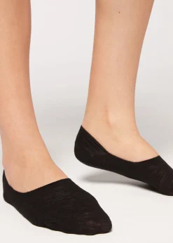 Women Calzedonia Linen And Viscose Invisible Socks