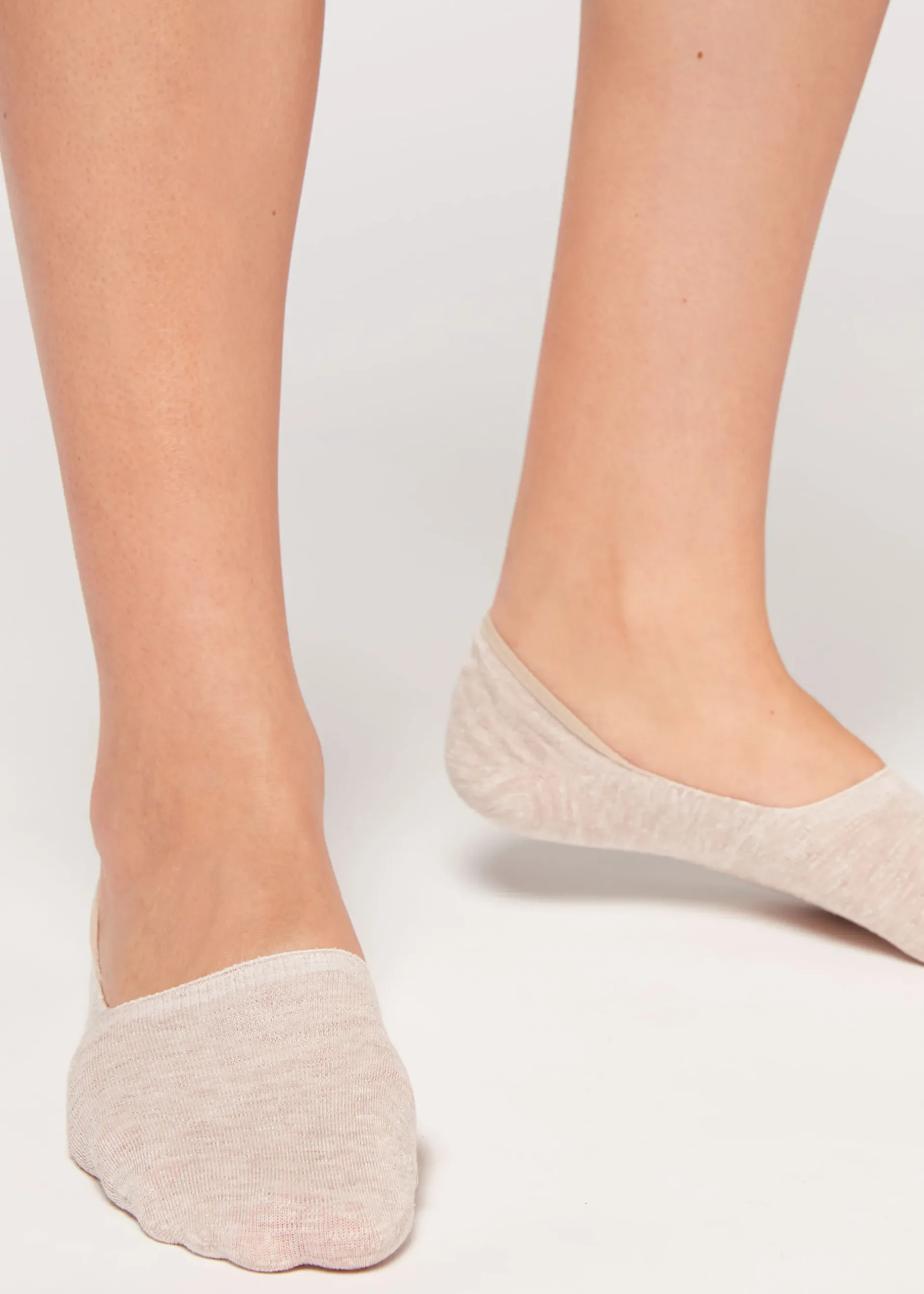 Women Calzedonia Linen And Viscose Invisible Socks