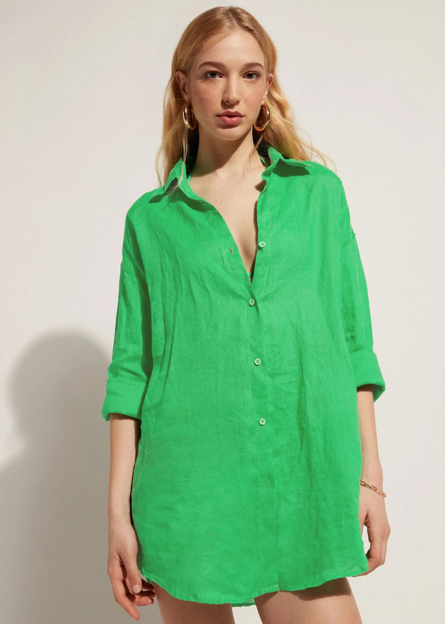 Women Calzedonia Linen Shirt