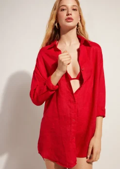 Women Calzedonia Linen Shirt