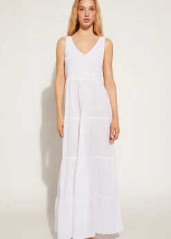 Women Calzedonia Long Dress With Flounced Skirt