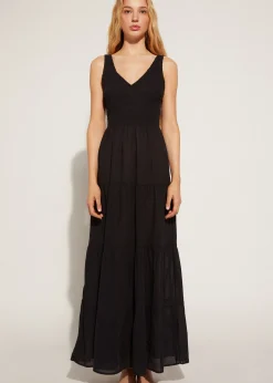 Women Calzedonia Long Dress With Flounced Skirt