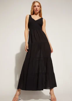 Women Calzedonia Long Dress With Flounced Skirt