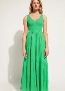 Women Calzedonia Long Dress With Flounced Skirt