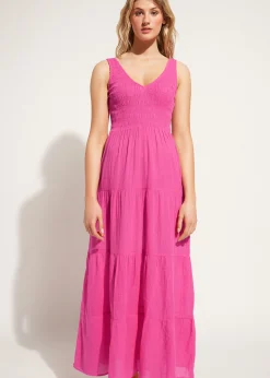 Women Calzedonia Long Dress With Flounced Skirt