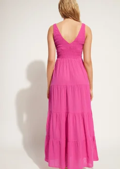 Women Calzedonia Long Dress With Flounced Skirt