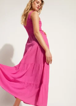 Women Calzedonia Long Dress With Flounced Skirt