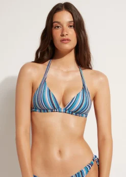 Women Calzedonia Marbella Graduated Padded Triangle Bikini Top
