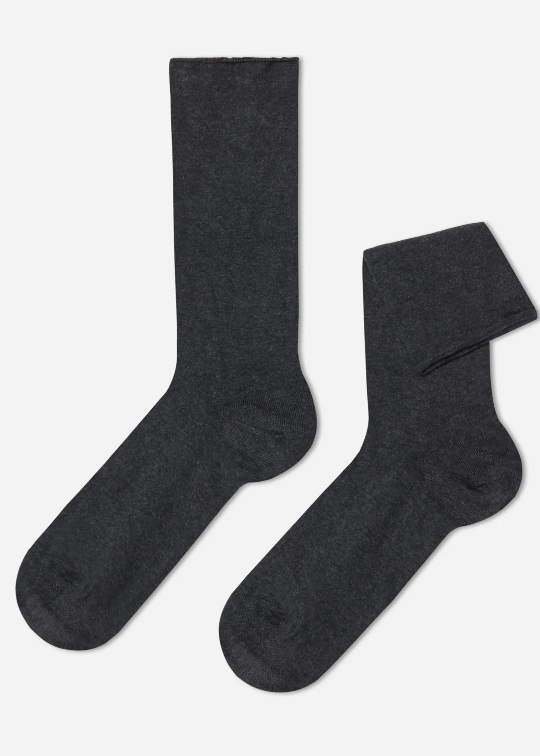Men Calzedonia Men's Bandless Cotton Short Socks