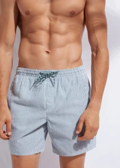 Men Calzedonia Men's Boxer Swim Shorts Formentera