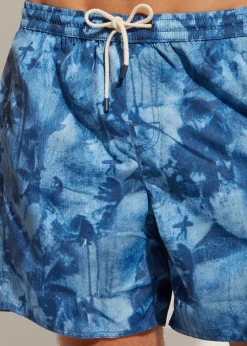 Men Calzedonia Men's Boxer Swim Shorts Formentera