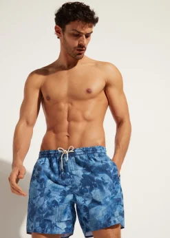 Men Calzedonia Men's Boxer Swim Shorts Formentera