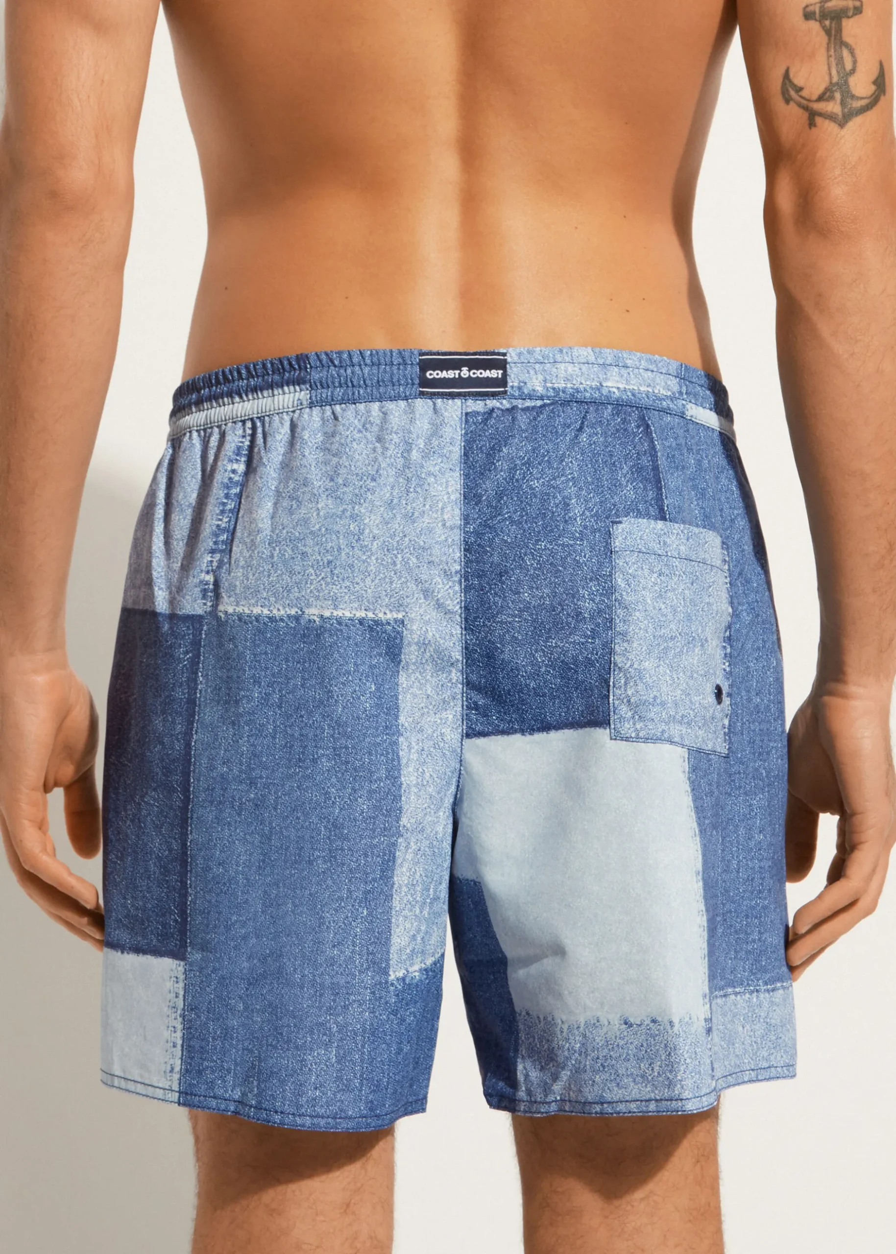 Men Calzedonia Men's Boxer Swim Shorts Formentera