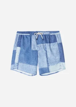 Men Calzedonia Men's Boxer Swim Shorts Formentera