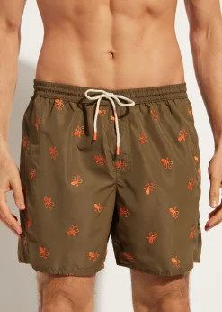 Men Calzedonia Men's Boxer Swim Shorts Formentera