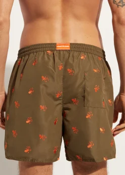 Men Calzedonia Men's Boxer Swim Shorts Formentera