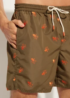 Men Calzedonia Men's Boxer Swim Shorts Formentera