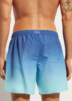 Men Calzedonia Men's Boxer Swim Shorts Formentera