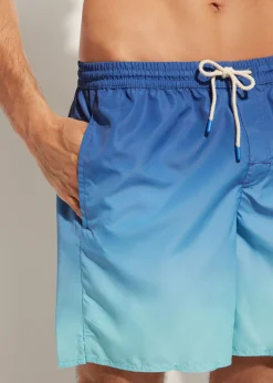 Men Calzedonia Men's Boxer Swim Shorts Formentera