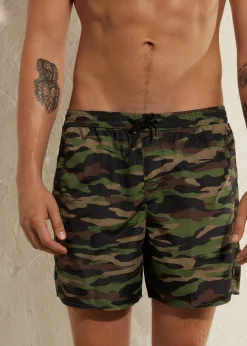 Men Calzedonia Men's Boxer Swim Shorts Formentera