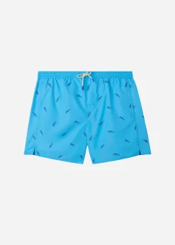 Men Calzedonia Men's Boxer Swim Shorts Formentera