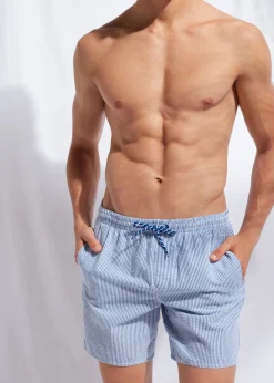 Men Calzedonia Men's Boxer Swim Shorts Formentera