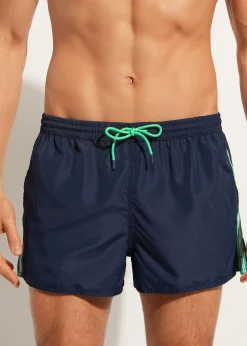 Men Calzedonia Men's Boxer Swim Shorts Ibiza Eco