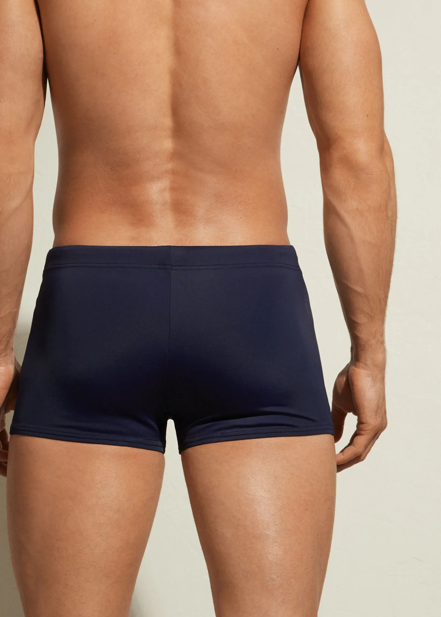 Men Calzedonia Men's Boxer-Style Swim Shorts Panama