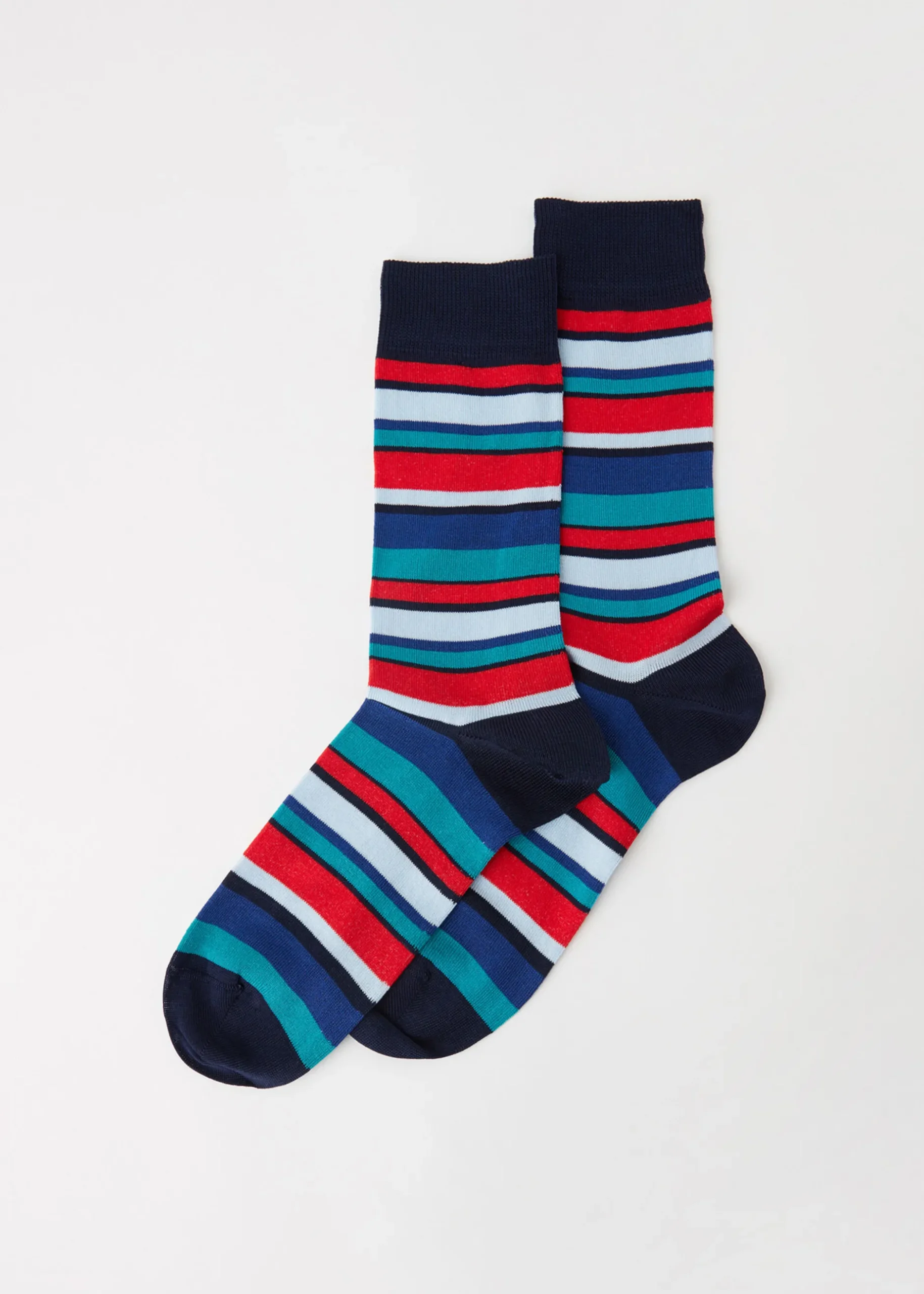 Men Calzedonia Men's Colourful Striped Crew Socks