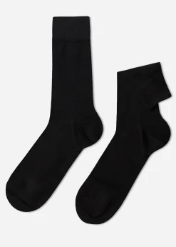Men Calzedonia Men's Crew Warm Cotton Socks