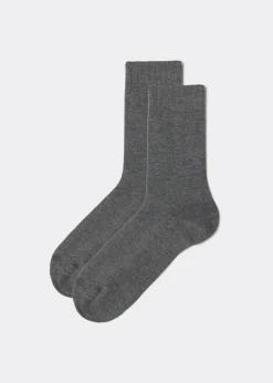 Men Calzedonia Men's Crew Warm Cotton Socks