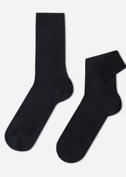 Men Calzedonia Men's Crewstretch Cotton Socks