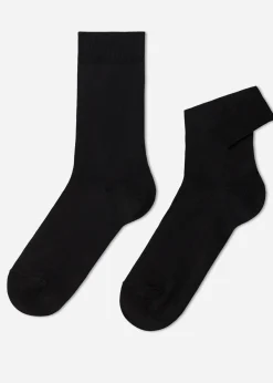 Men Calzedonia Men's Crewstretch Cotton Socks