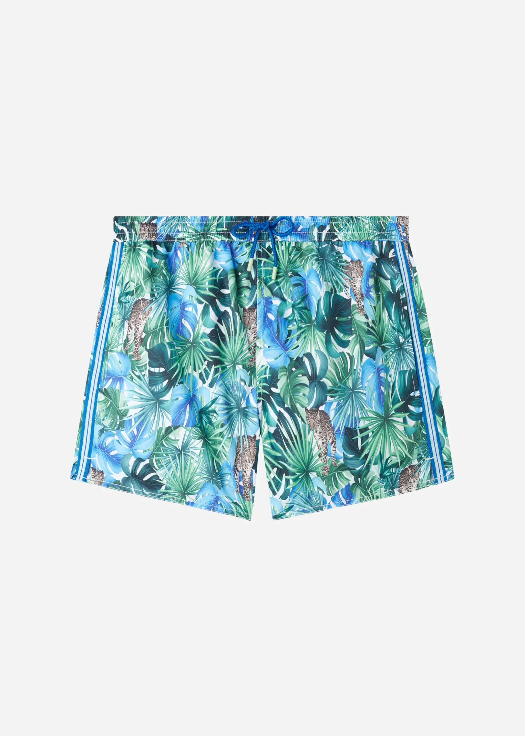 Men Calzedonia Men's Ibiza Patterned Boxer Swim Shorts