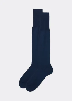 Men Calzedonia Men's Long Lisle Thread Socks