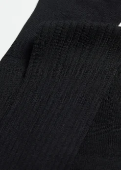 Men Calzedonia Men's Long Ribbed Lisle Thread Socks