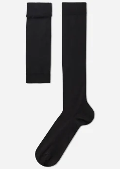 Men Calzedonia Men's Stretch Cotton Long Socks