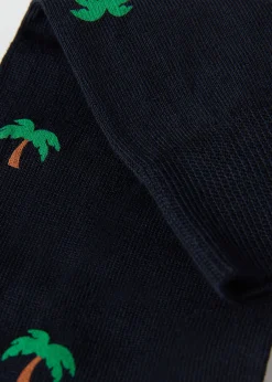 Men Calzedonia Men's Summer Print Crew Socks