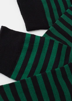 Men Calzedonia Men's Two-Tone Striped Crew Socks