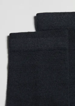 Men Calzedonia Men's Wool And Cotton Crew Socks