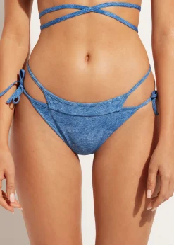 Women Calzedonia Mykonos Double Face Bow Brazilian Bikini Bottoms