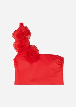 Women Calzedonia One-Shoulder Bandeau Tankini Top Bora Bora