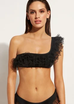 Women Calzedonia One-Shoulder Lightly Padded Bandeau Bikini Top Singapore