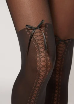 Women Calzedonia Over-Knee Boot Effect Tights