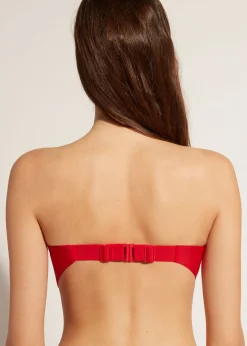 Women Calzedonia Padded Bandeau Bikini Top Indonesia