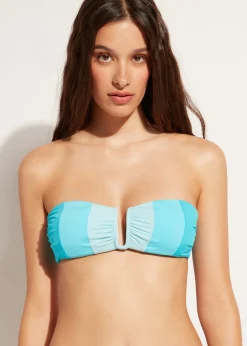 Women Calzedonia Padded Bandeau Bikini Top Azzorre