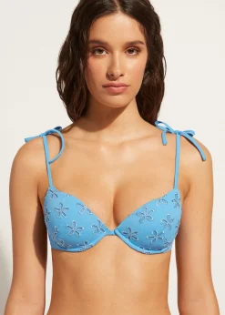 Women Calzedonia Padded Push-Up Bikini Top Corfu