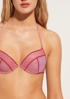 Women Calzedonia Padded Push-Up Bikini Top Lisbona