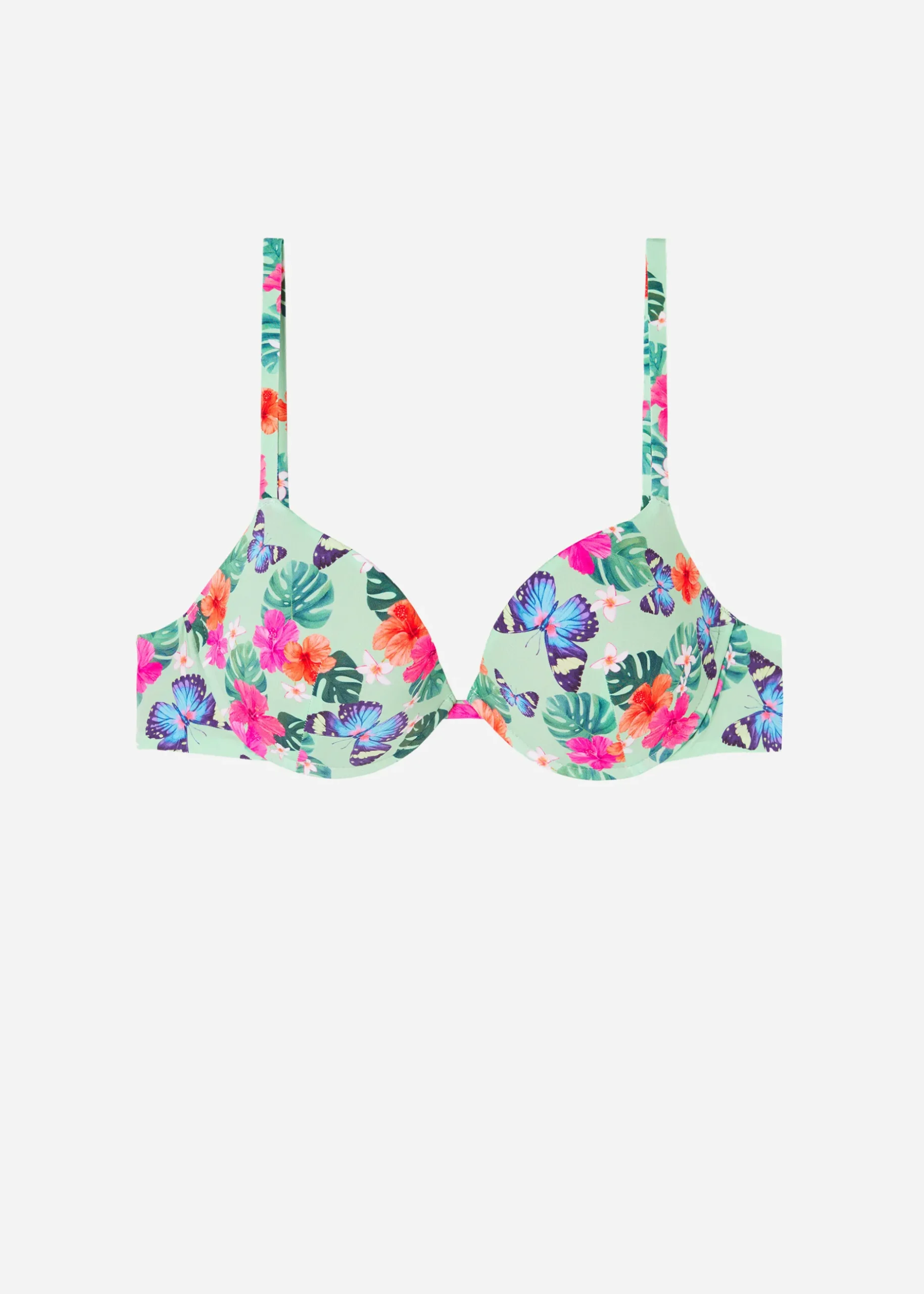 Women Calzedonia Padded Push-Up Bikini Top Malibu