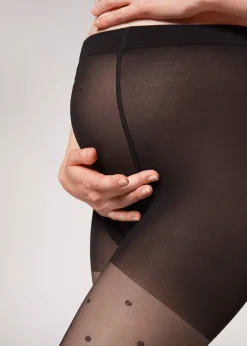 Women Calzedonia Polka Dot Maternity Tights